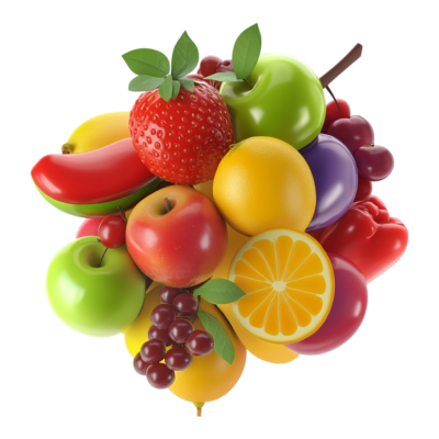 Fresh assortment of seasonal fruits